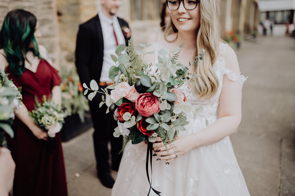 Bouquet Flowers Bride Bridal Rose Greenery Cheddon Fitzpaine Wedding Whoisbenjamin