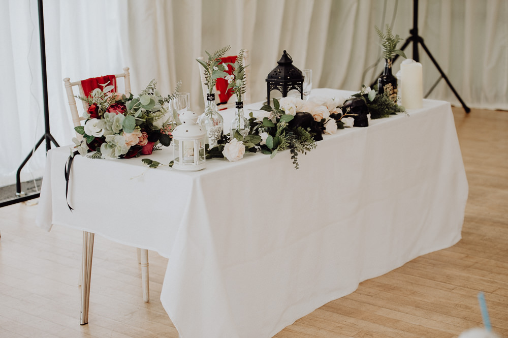 Top Table Sweetheart Flowers Decor Cheddon Fitzpaine Wedding Whoisbenjamin