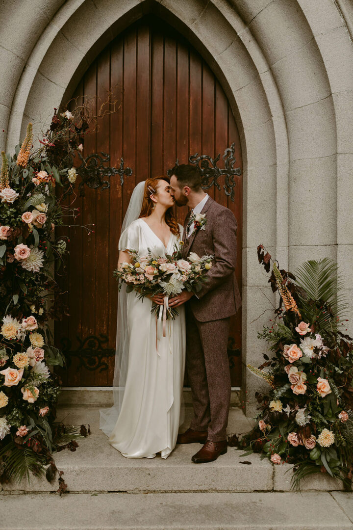 Church Flowers Door Wedding Adam and Grace