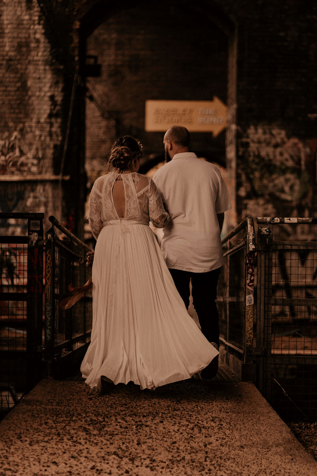 ASOS Dress Gown Bride Bridal Lace Long Sleeve Digbeth Wedding Photos By Hash