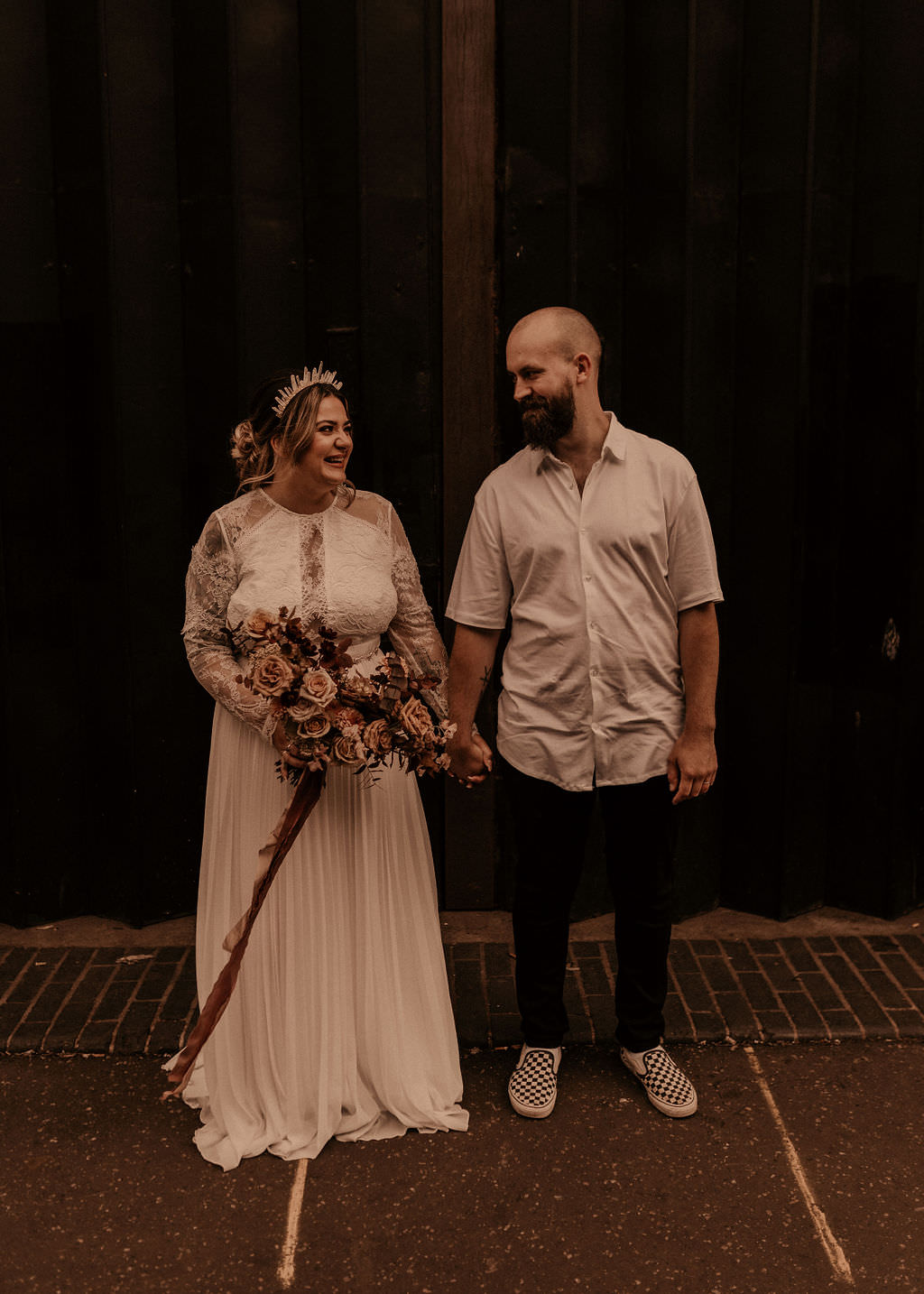 ASOS Dress Gown Bride Bridal Lace Long Sleeve Digbeth Wedding Photos By Hash