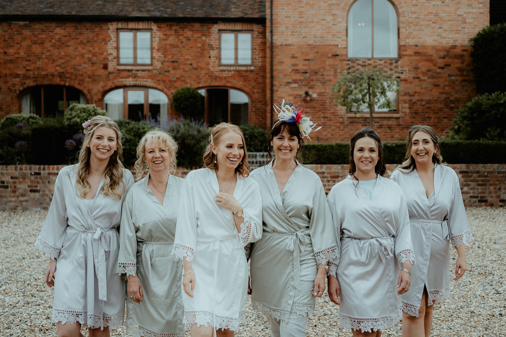 Bride Bridesmaid Robes Dressing Gowns Fairoaks Wedding Patrick Partridge Photography
