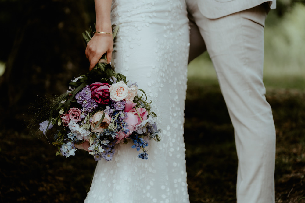 Bouquet Flowers Bride Bridal Pastel Pink Blue Fairoaks Wedding Patrick Partridge Photography