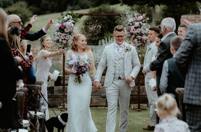 Confetti Throw Fairoaks Wedding Patrick Partridge Photography