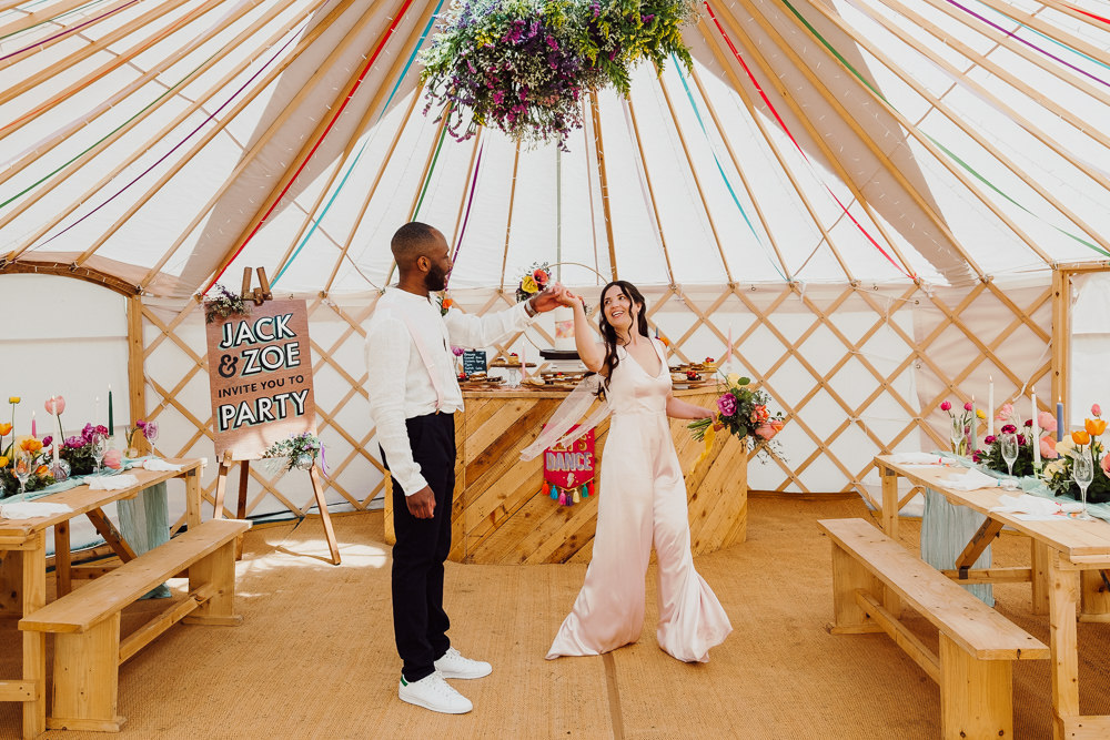 Festival Yurt Wedding Scott Carney Photography