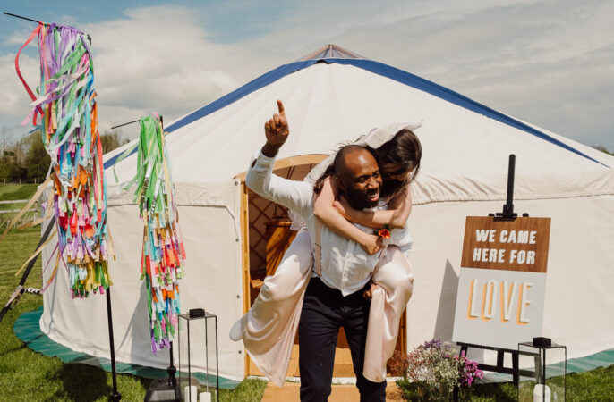 Festival Yurt Wedding Scott Carney Photography