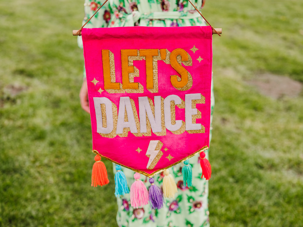 Banner Sign Festival Yurt Wedding Scott Carney Photography