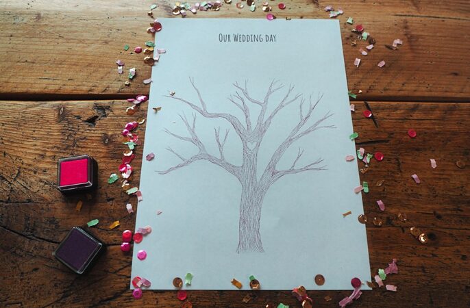 Free Fingerprint Tree Template Download Wedding