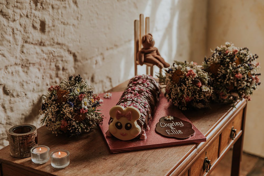 Caterpillar Cake Hardcastle Crags Wedding Maddie Farris Photography