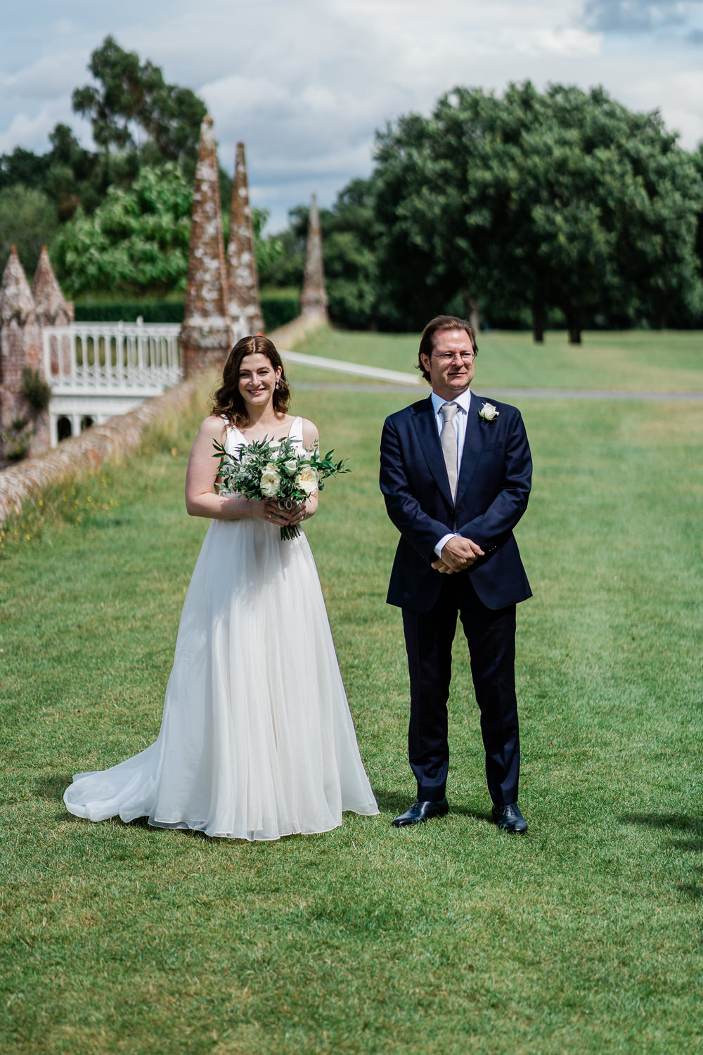Father of Bride Helmingham Hall Wedding Gemma Giorgio Photography