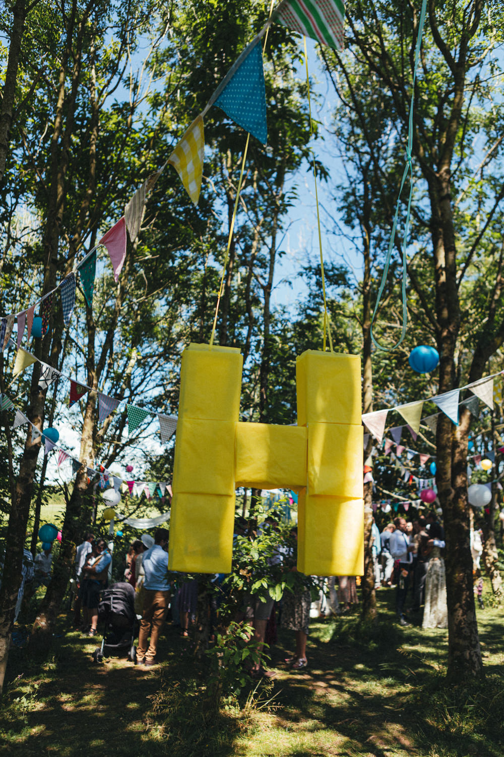 Pinata Game Holsome Park Wedding Emma Stoner