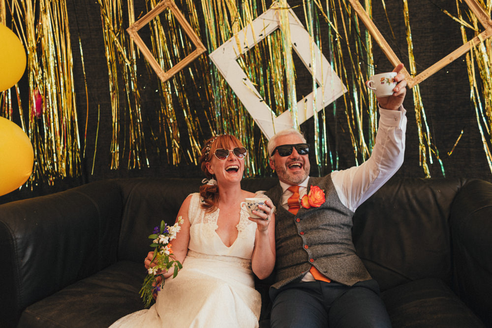 Photo Booth Sofa Holsome Park Wedding Emma Stoner