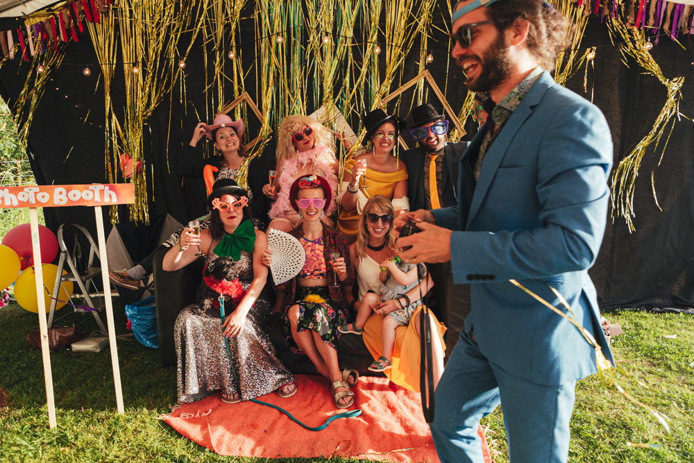 Photo Booth Sofa Holsome Park Wedding Emma Stoner