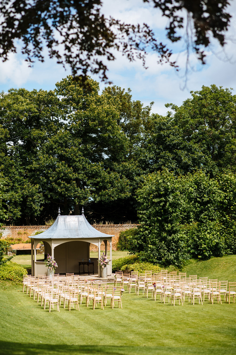 Outdoor Ceremony Lynsted Park Wedding Laura Debourde Photography