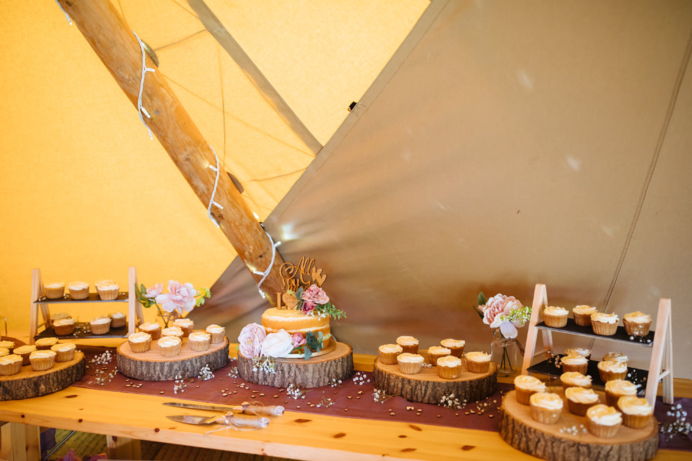 Cake Dessert Table Lynsted Park Wedding Laura Debourde Photography