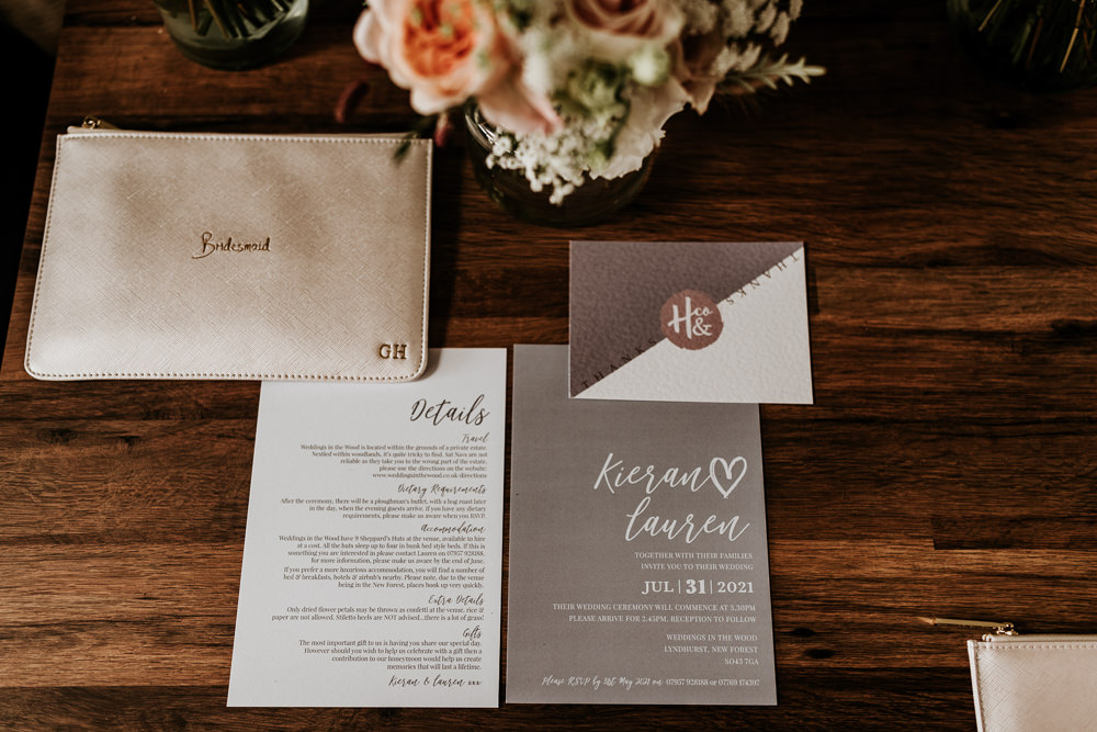 Stationery Clay Geometric Calligraphy Modern Invite Made With Love Lola Wedding Dress Annie Bradney Photography