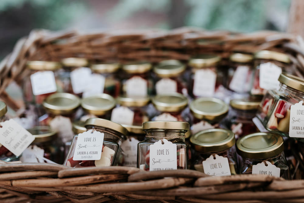 Jam Jar Favours Made With Love Lola Wedding Dress Annie Bradney Photography