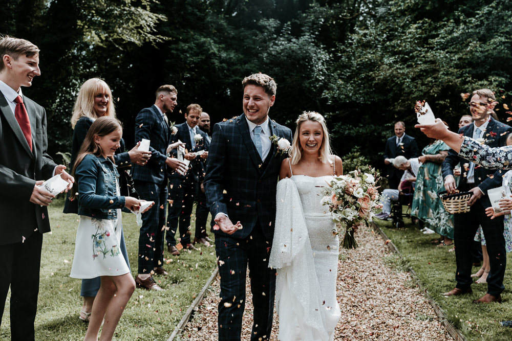 Confetti Throw Made With Love Lola Wedding Dress Annie Bradney Photography