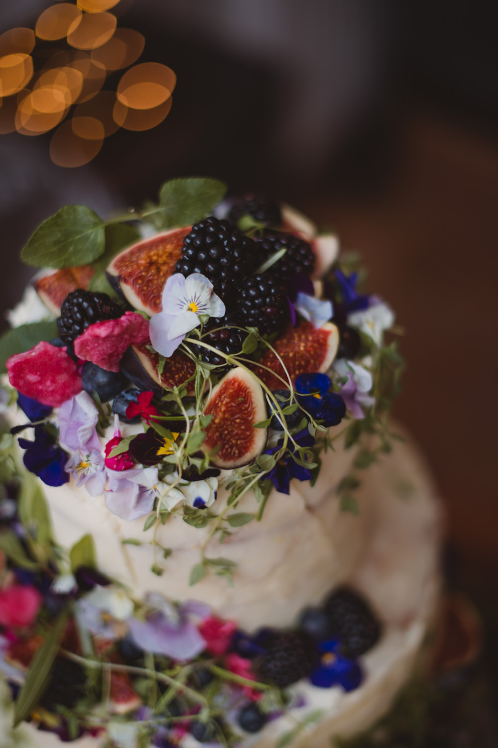Buttercream Cake Greenery Flowers Fruit Riverside Buckinghamshire Wedding Sasha Weddings