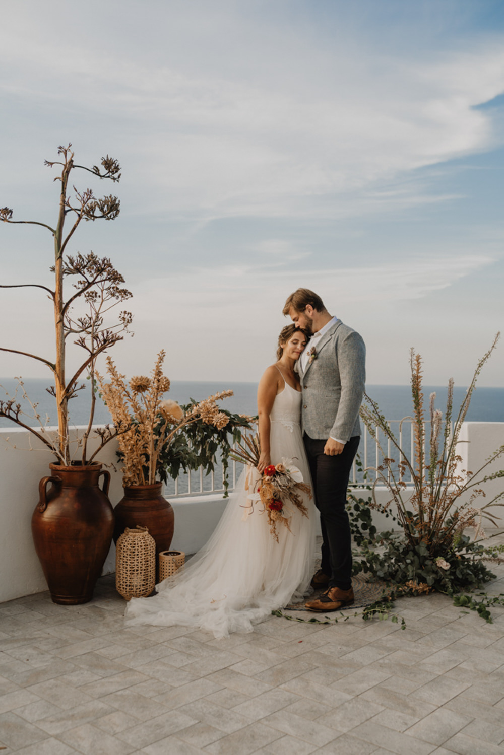 Potted Plant Ceremony Backdrop Salina Elopement Ideas Gianmarco Amico