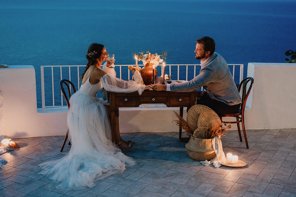 Sweetheart Wedding Table Candles Salina Elopement Ideas Gianmarco Amico