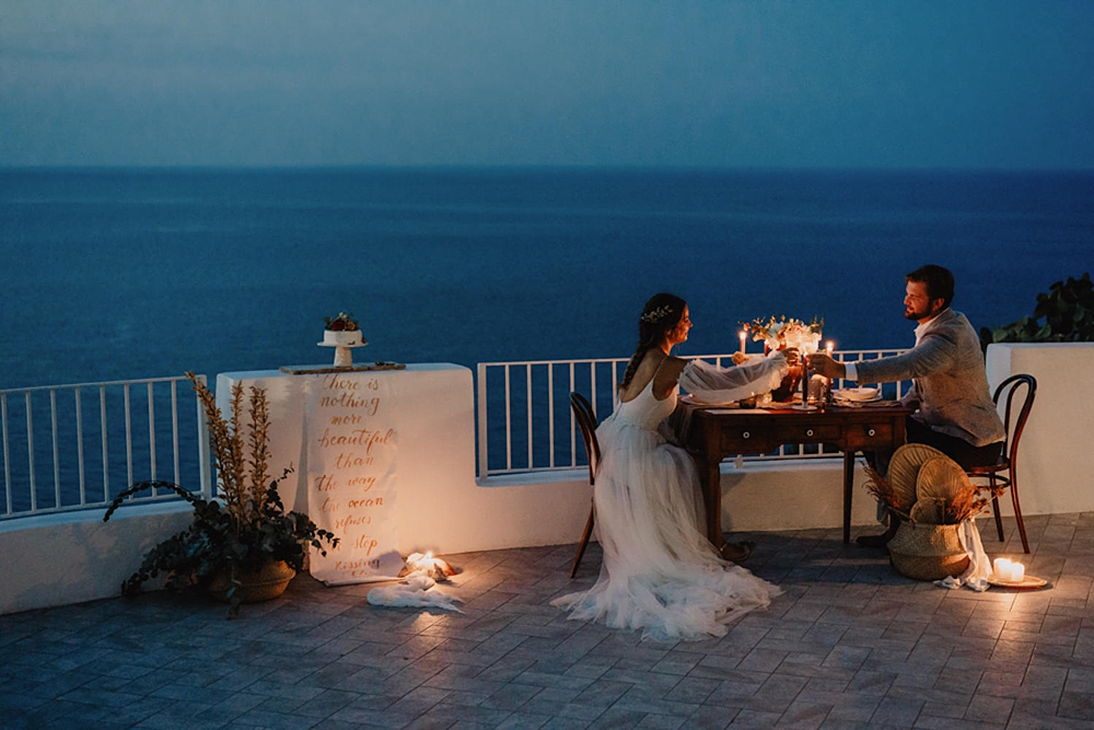 Sweetheart Wedding Table Candles Salina Elopement Ideas Gianmarco Amico