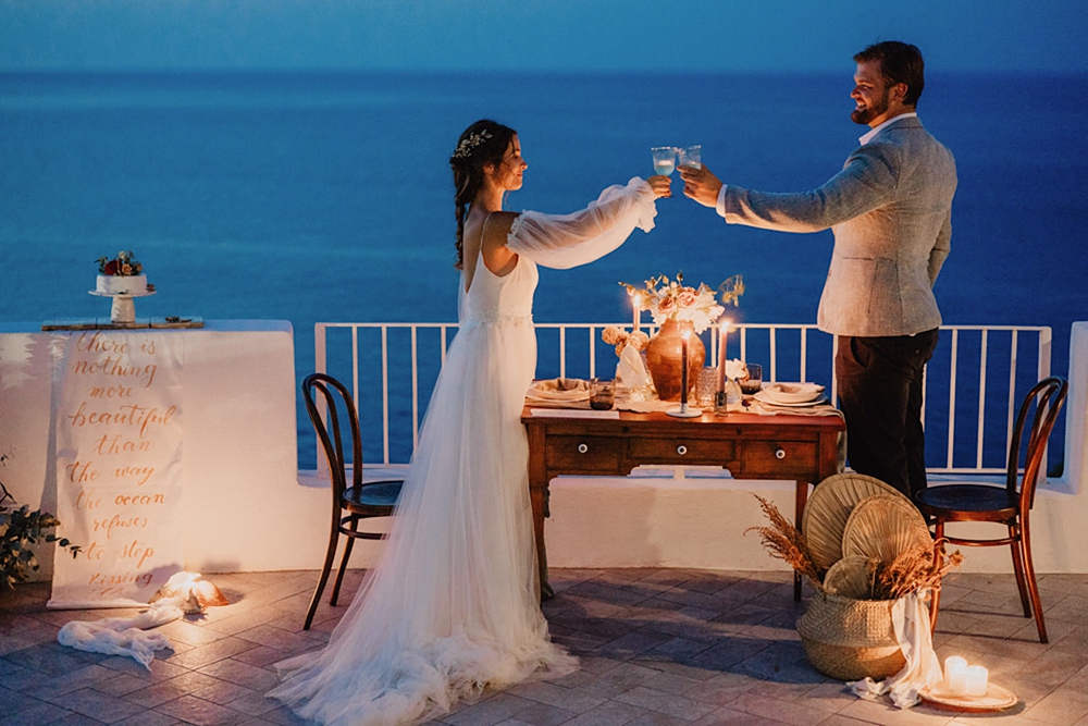 Sweetheart Wedding Table Candles Salina Elopement Ideas Gianmarco Amico