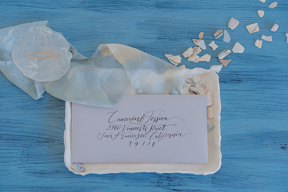 Calligraphy Envelope Salina Elopement Ideas Gianmarco Amico