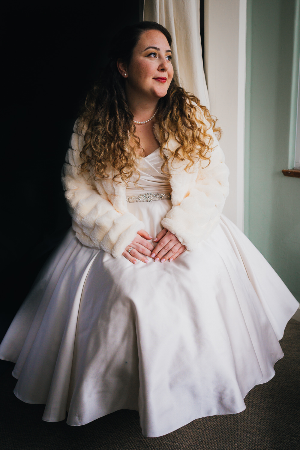 Dress Gown Bride Bridal Short Springhead Trust Wedding Becky Weir Photography