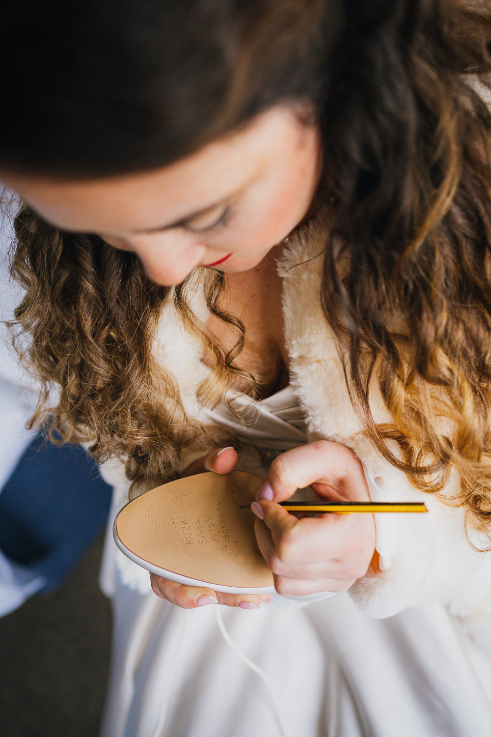 Bride Shoes Message Springhead Trust Wedding Becky Weir Photography