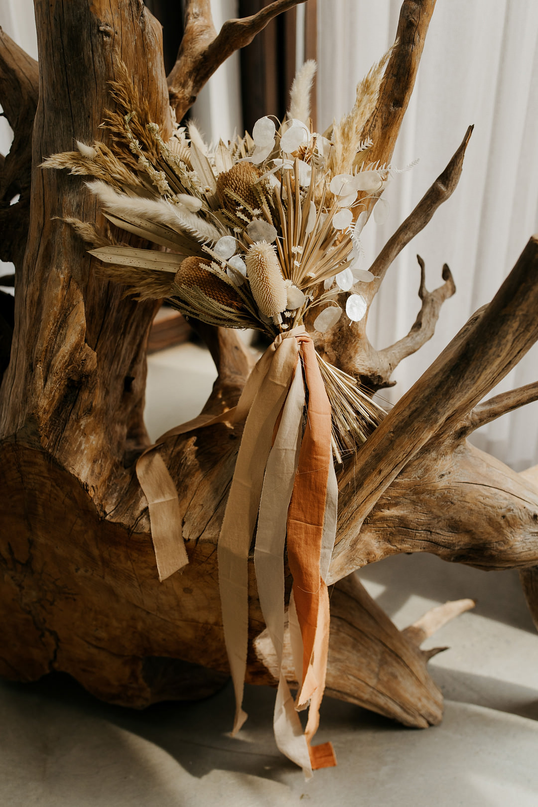 Pampas Grass Bouquet Flowers Dried Bride Bridal Tennessee Lake Wedding Eastlyn & Joshua