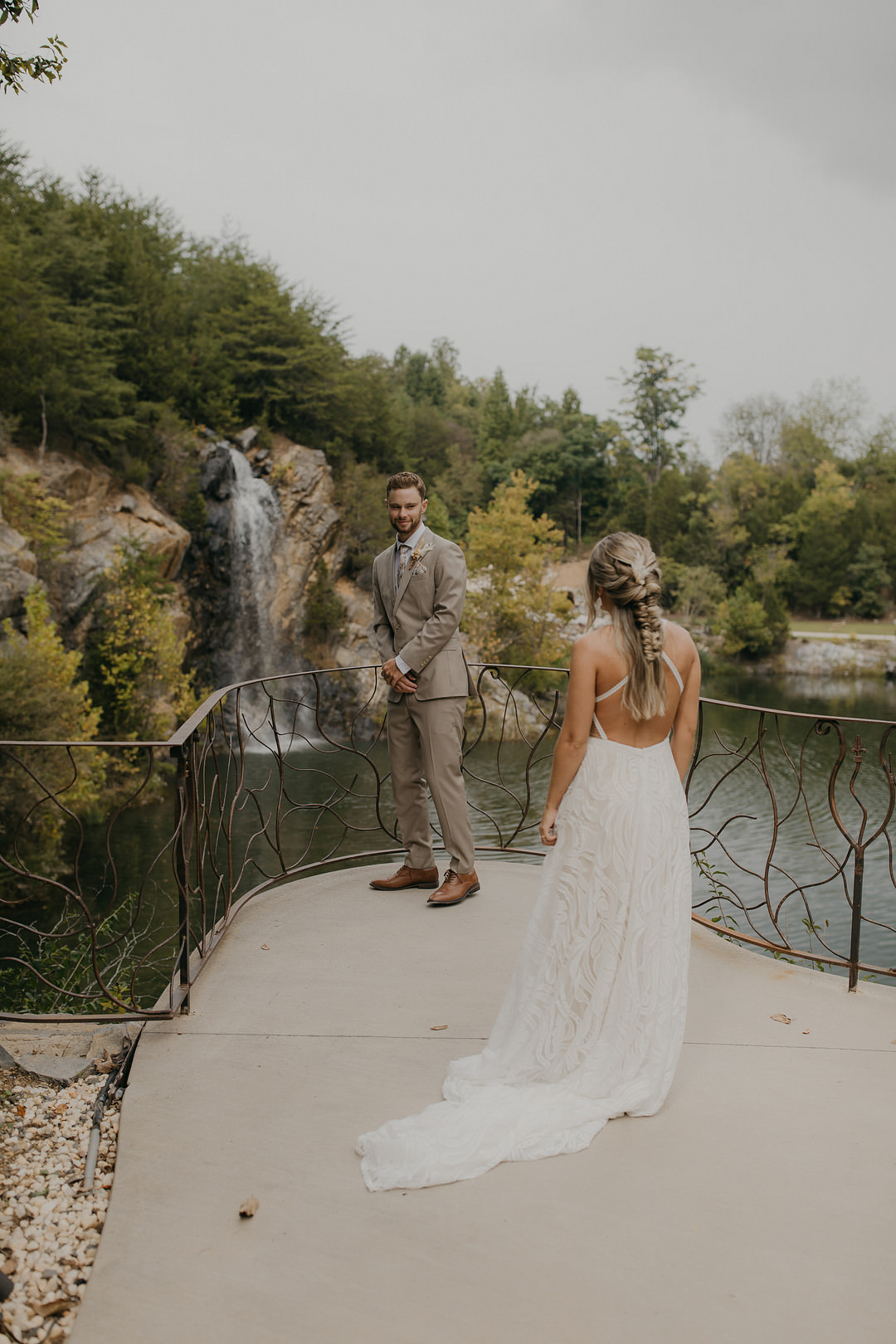 First Look Tennessee Lake Wedding Eastlyn & Joshua