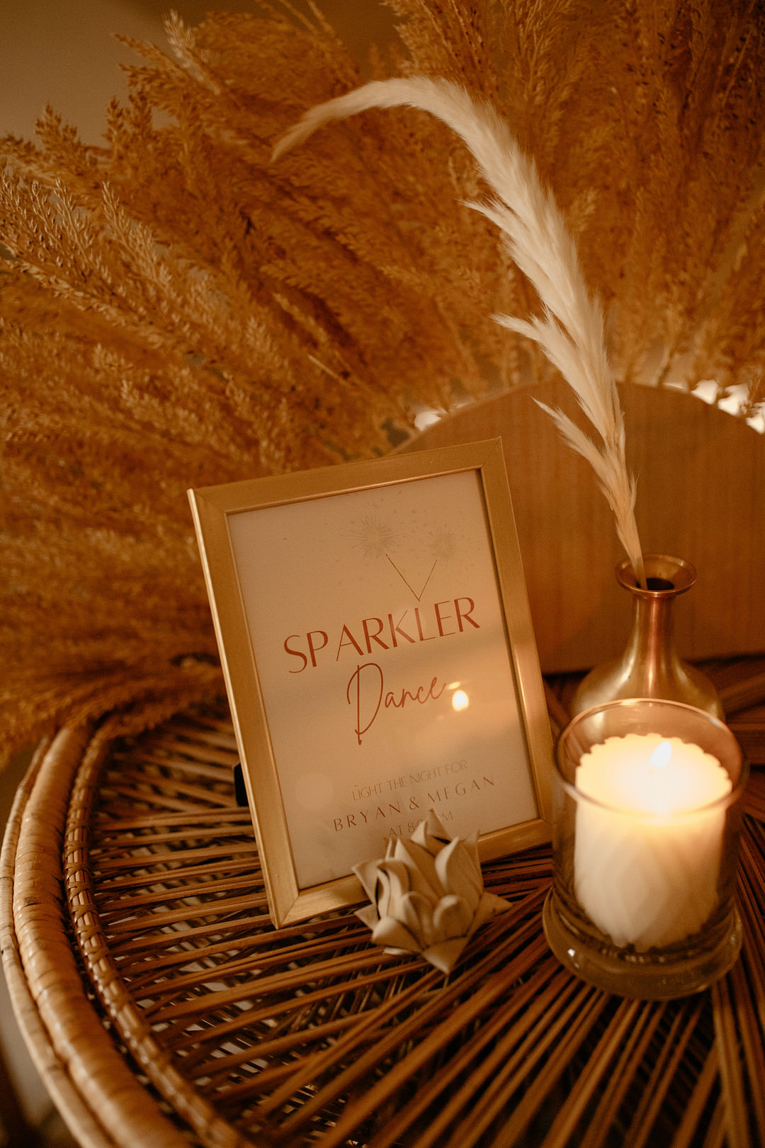Sparklers Table Decor Tennessee Lake Wedding Eastlyn & Joshua
