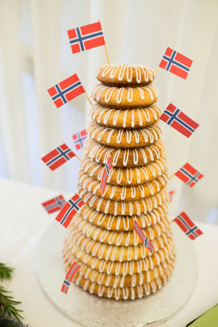 Kransekake Wedding Cake Alternative Inspiration Bowtie and Belle Photography