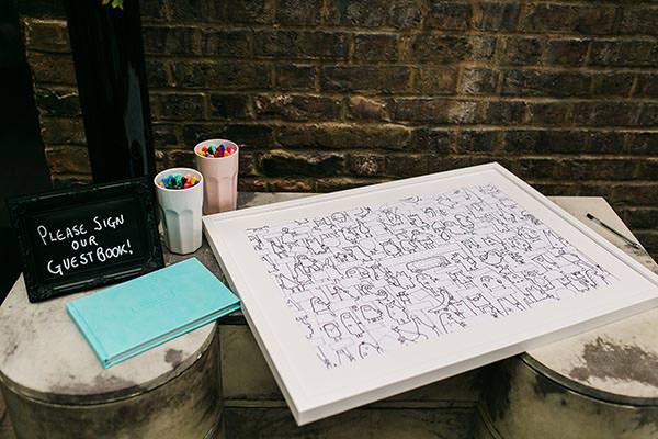 Wedding Guest Book Colouring Paul Joseph Photography