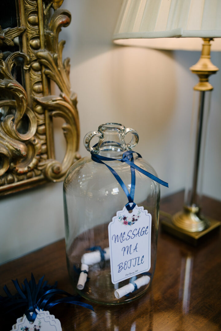Wedding Guest Book Message Bottle Aden Priest Photography