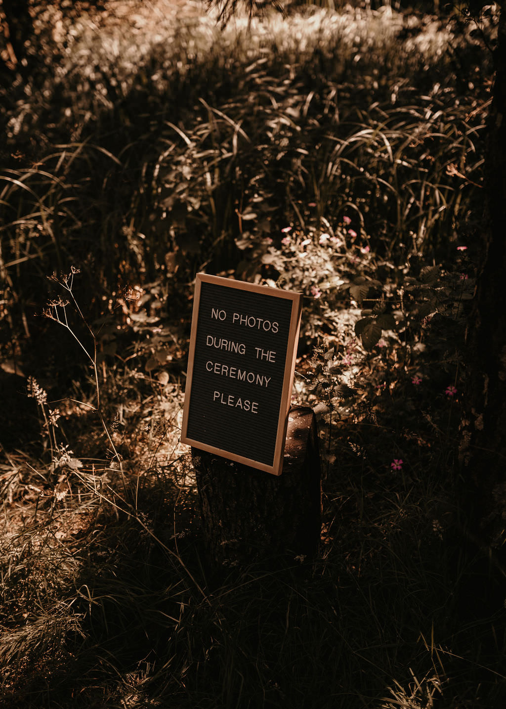 Unplugged Ceremony Sign West Midlands Barn Wedding Photos By Hash