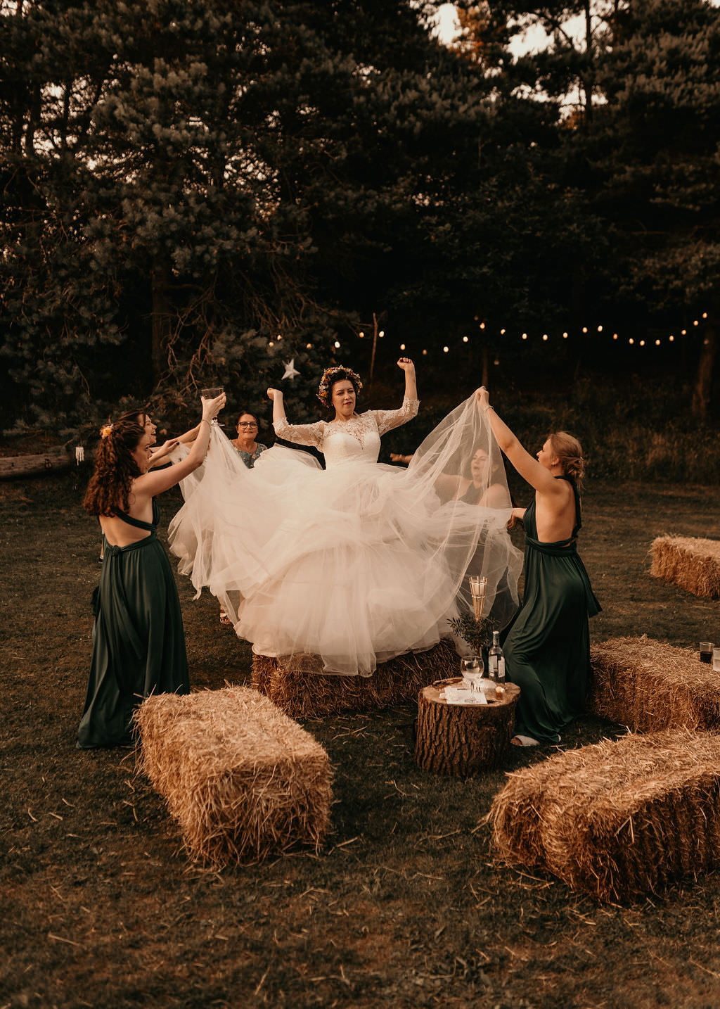 Dress Gown Bride Bridal Lace Long Sleeves Tulle Skirt West Midlands Barn Wedding Photos By Hash