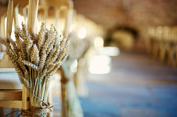 Wheat Wedding Aisle Flowers Danielle Benbow