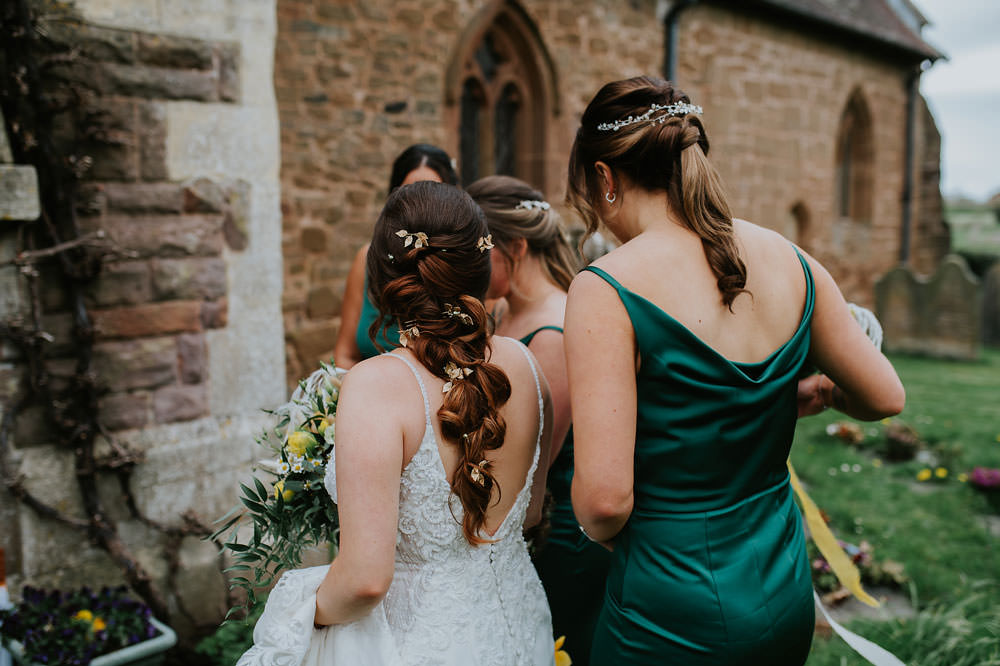 Bride Bridal Hairstyle Braid Plait Yellow Orange Wedding Bohemian Rose Photography