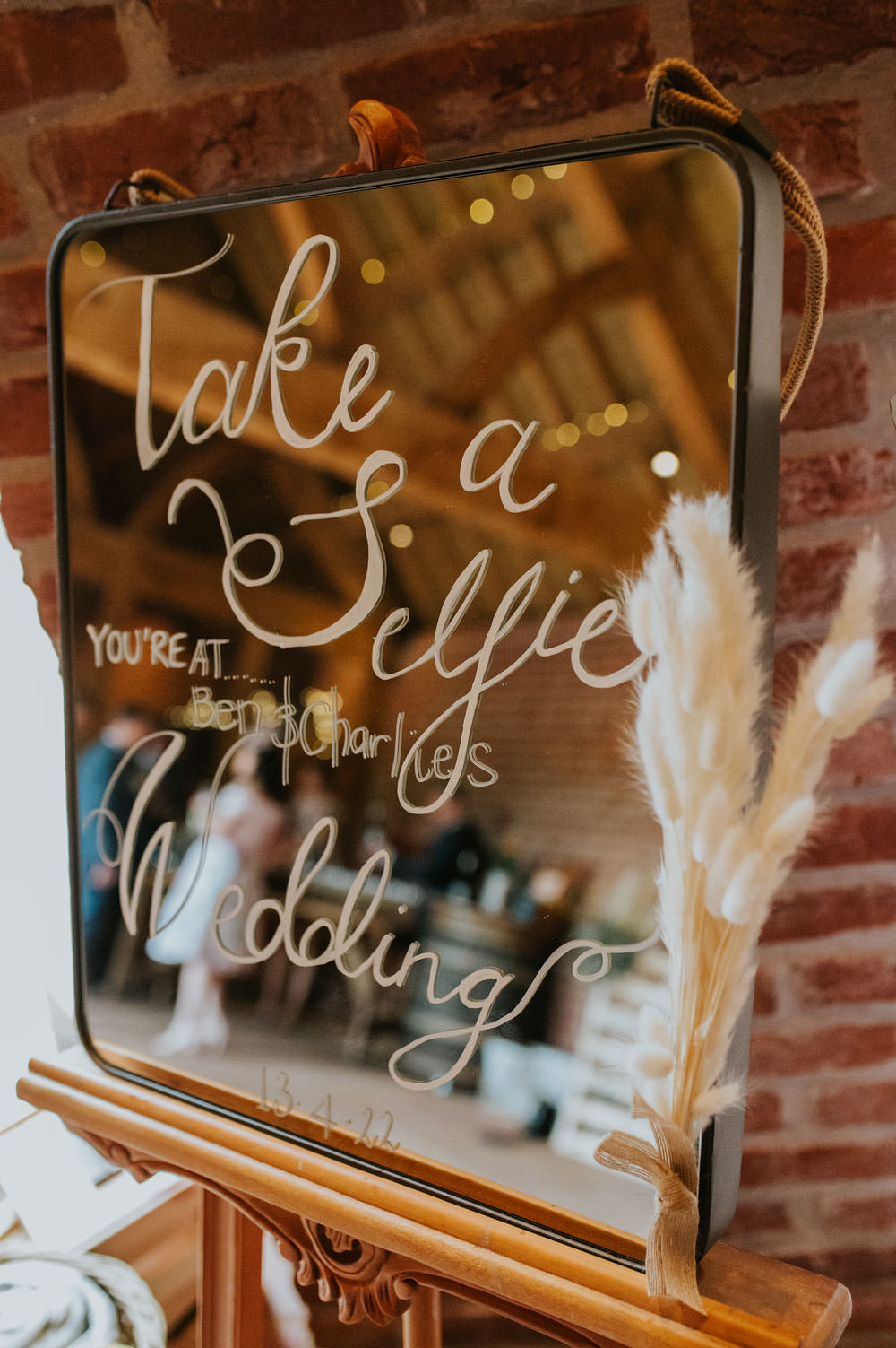 Selfie Photo Booth Yellow Orange Wedding Bohemian Rose Photography