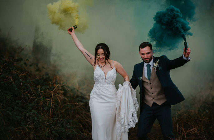 Yellow Orange Wedding Bohemian Rose Photography