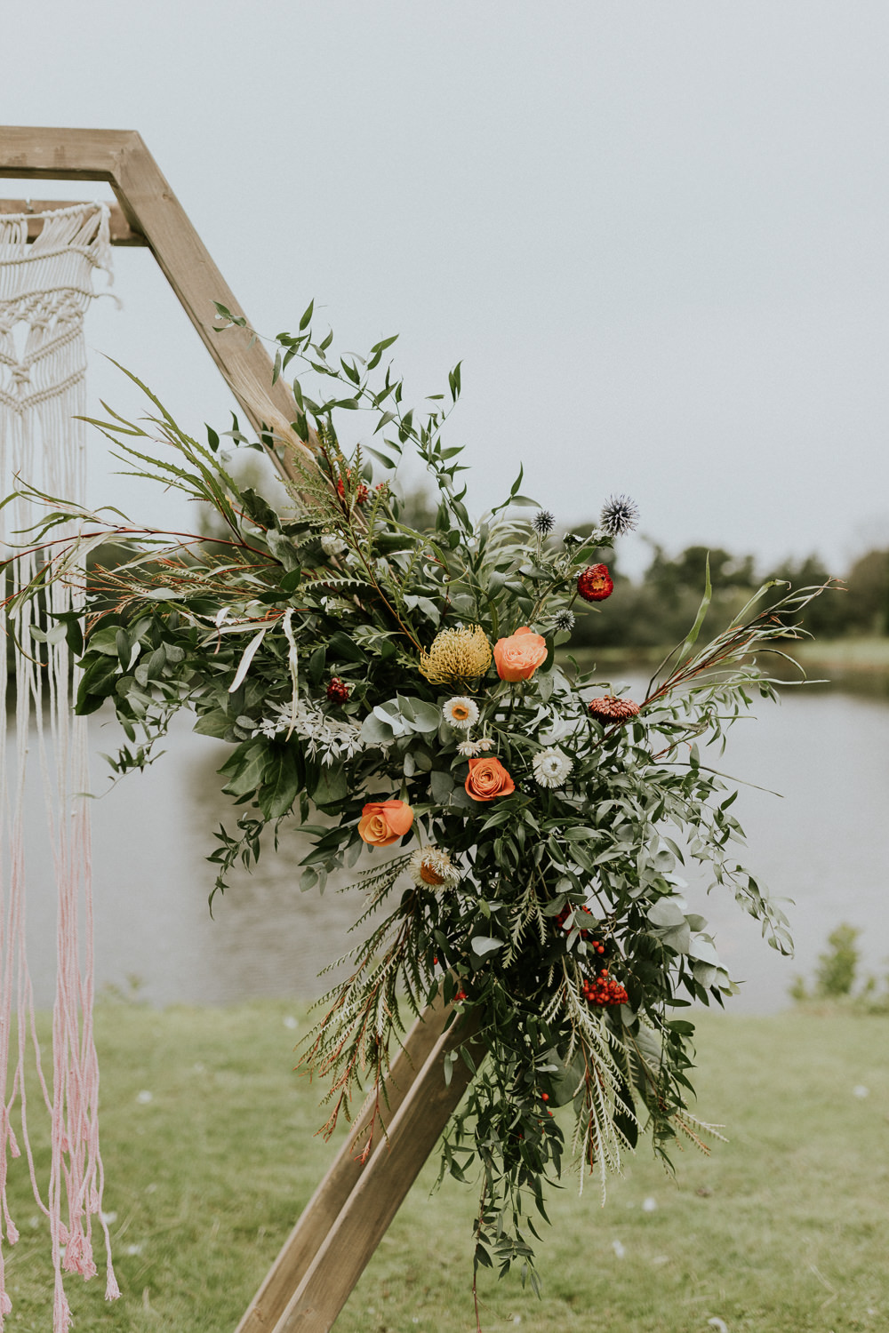 Autumn Wedding Flowers Heather Sham Pincushion