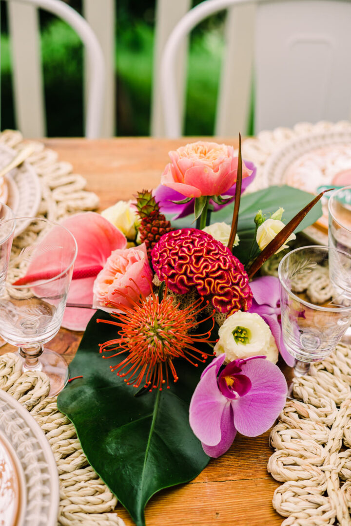 Autumn Wedding Flowers Ideas UK Jade Touron Photography Celosia Cockscomb Centrepiece