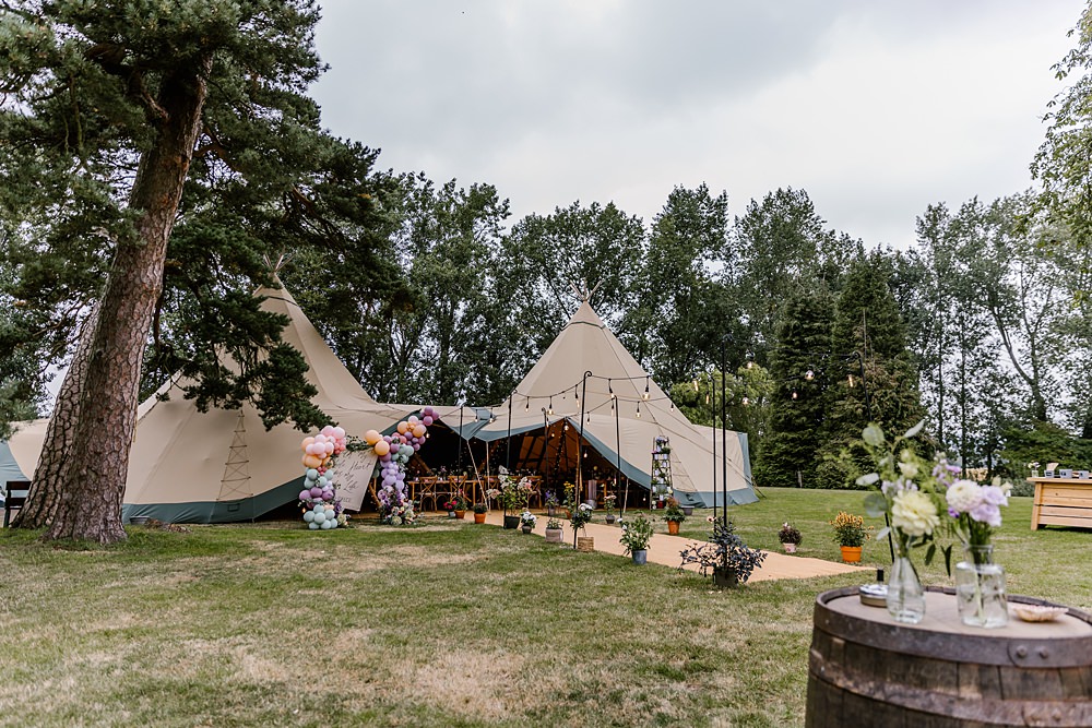 Tipi Reception Barnston Lodge Wedding Katherine Ashdown Photography