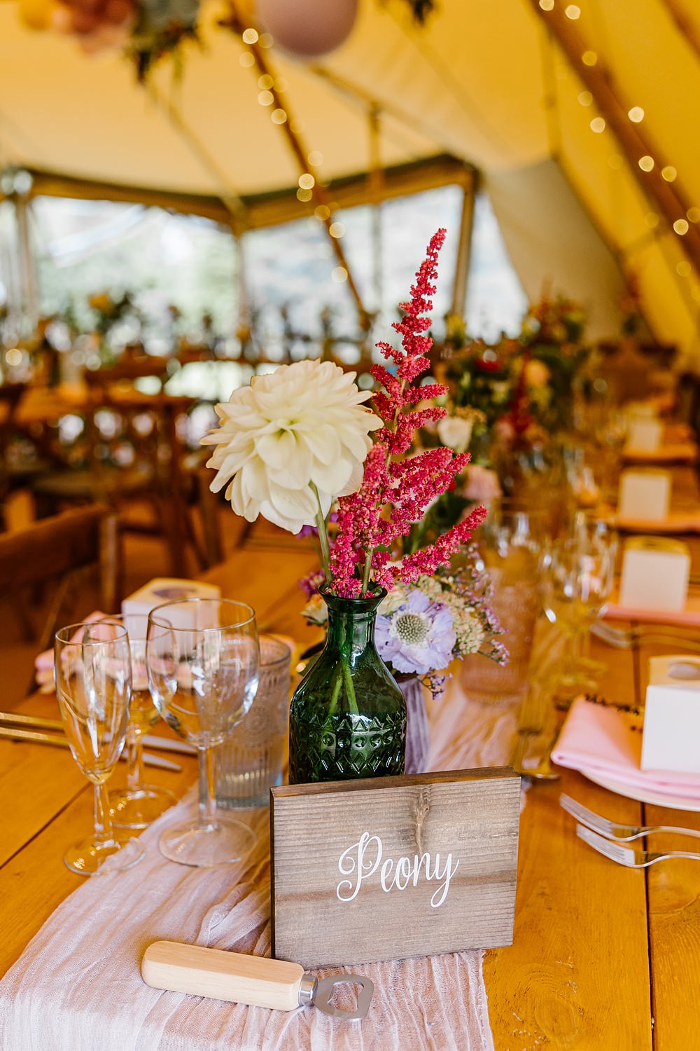 Table Name Flowers Wooden Sign Barnston Lodge Wedding Katherine Ashdown Photography