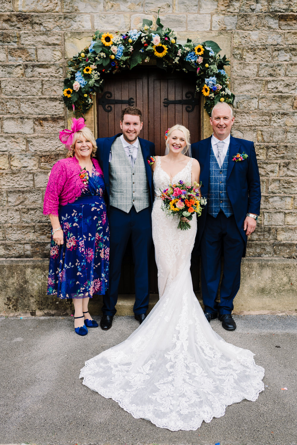 Mother of the Bride Groom Outfit Bashall Barn Wedding Rachel Kenyon Photography