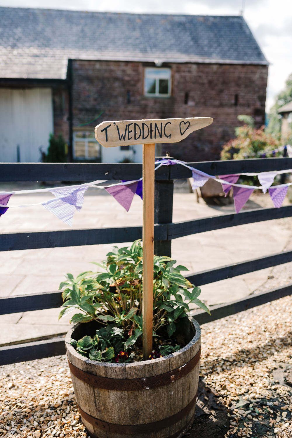 Rustic Wedding Signage Bashall Barn Wedding Rachel Kenyon Photography