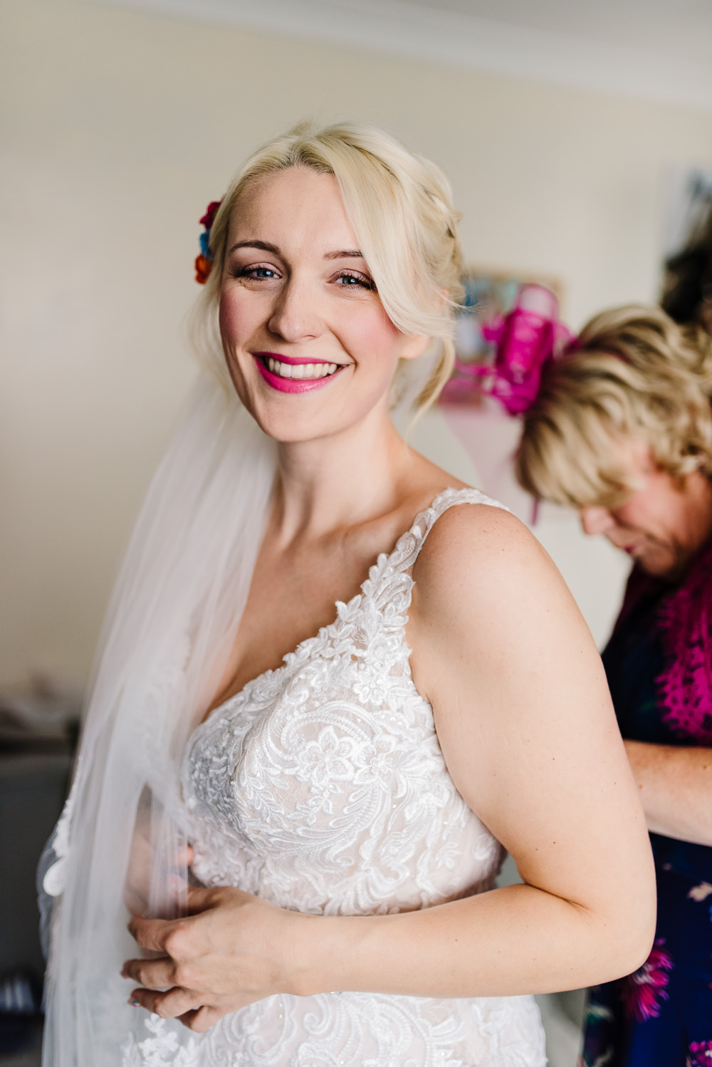 Bride Bridal Make Up Bashall Barn Wedding Rachel Kenyon Photography