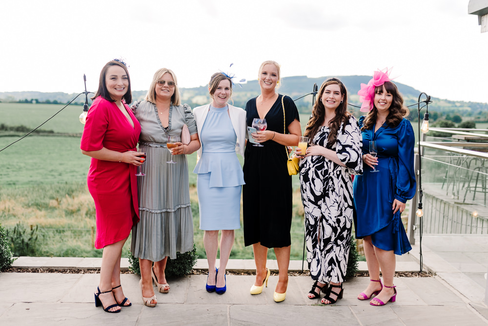 Guest Dresses Bashall Barn Wedding Rachel Kenyon Photography